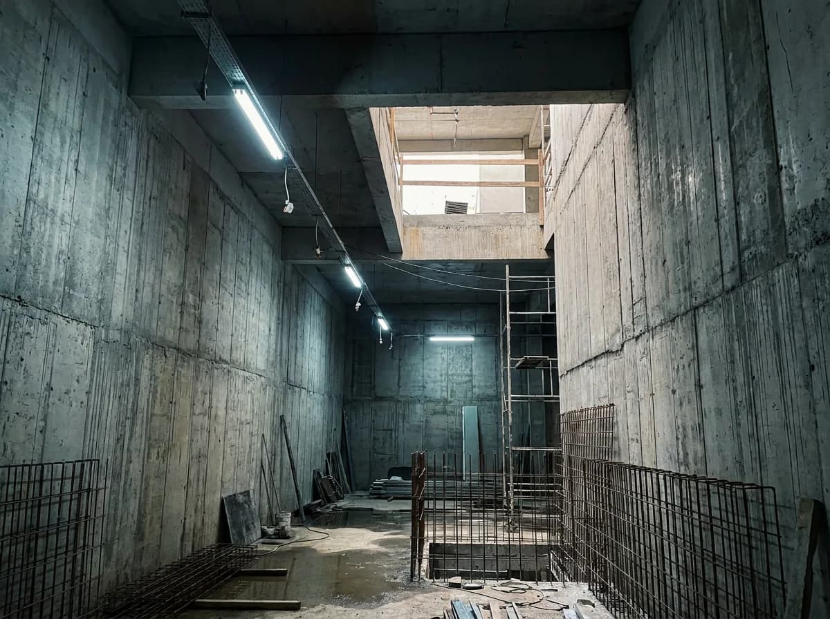 Subsolos e poços de elevadores